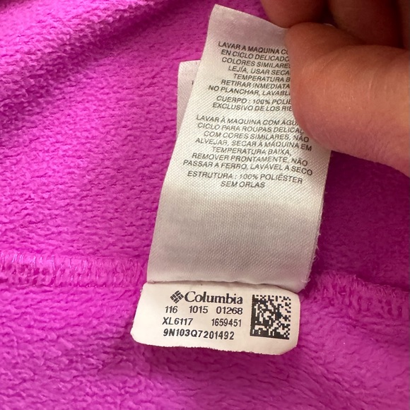 COLUMBIA FLEECE PINK JACKET WOMENS XS - Picture 4 of 6